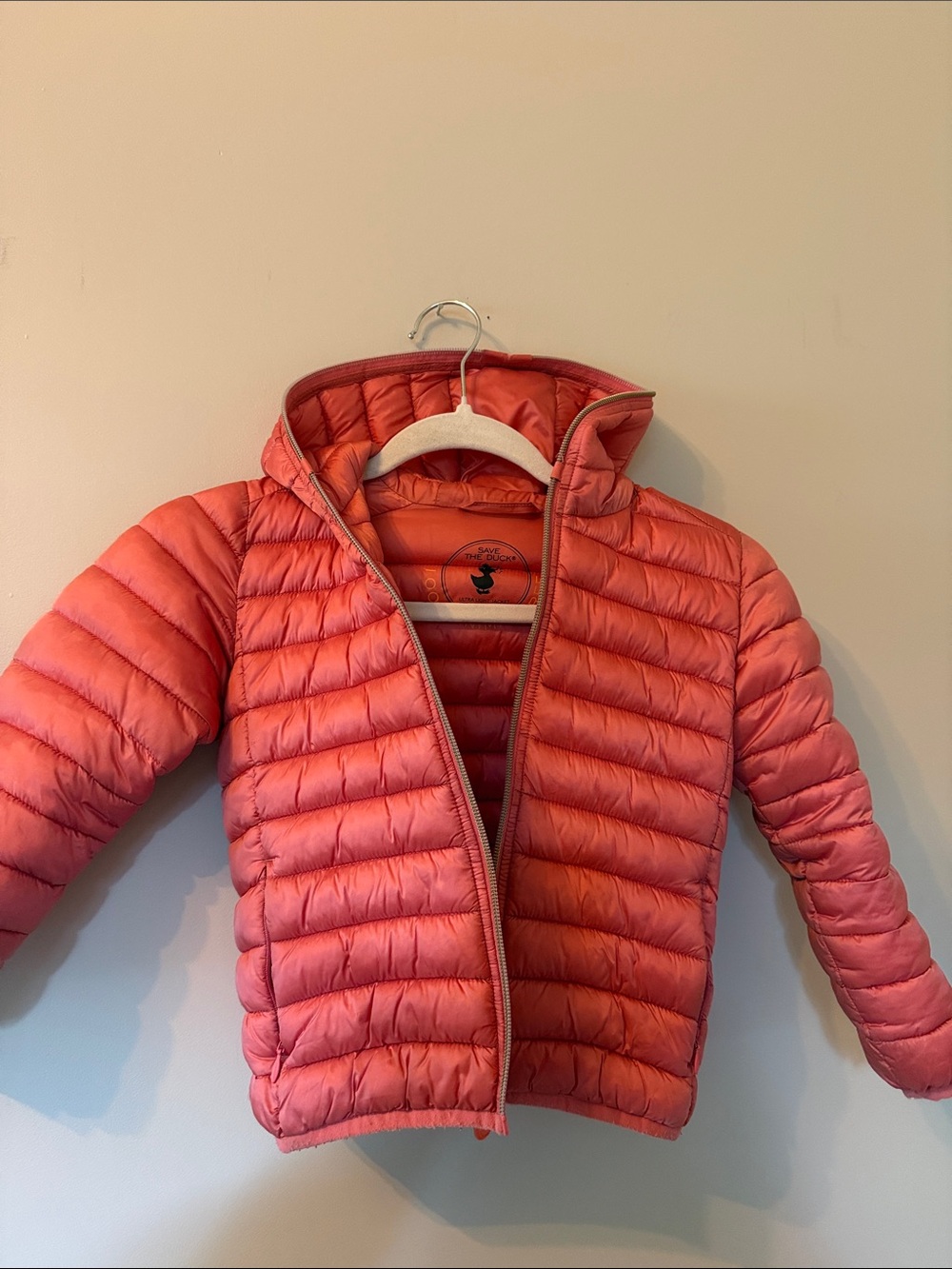 SAVE THE DUCK Kids Coral Puffer Jacket